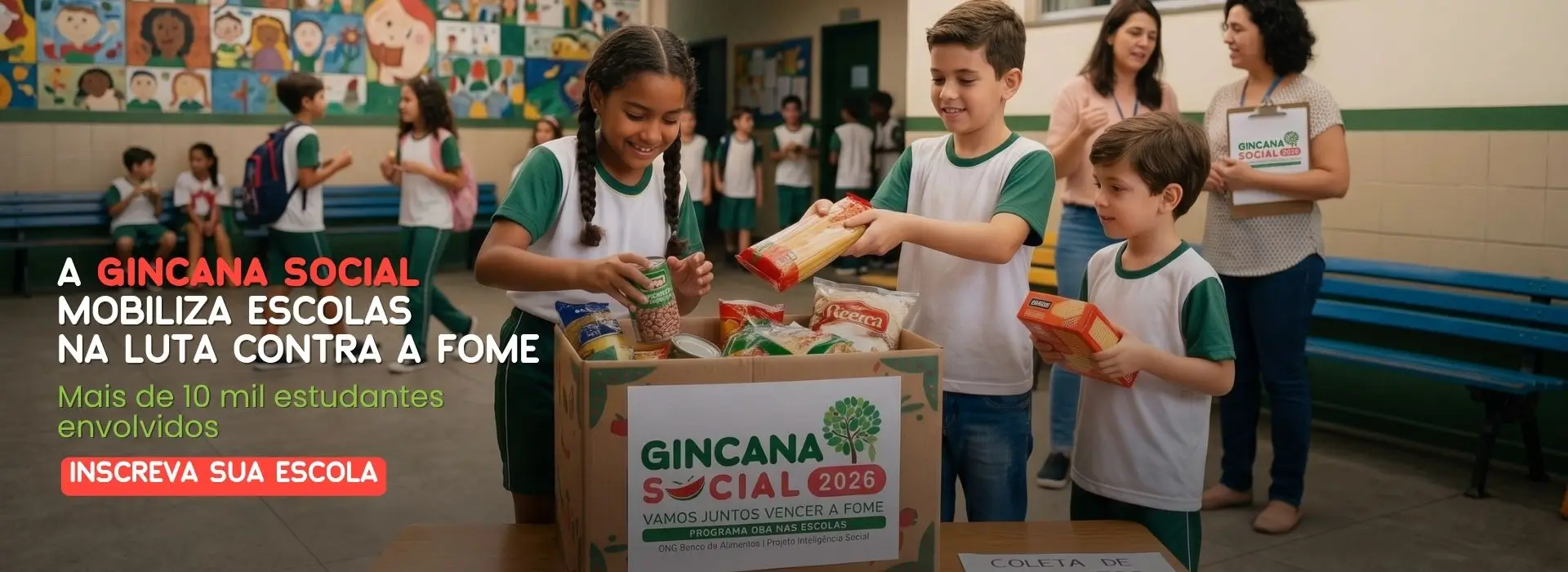 Gincana Social 2026 mobiliza escolas no combate à fome